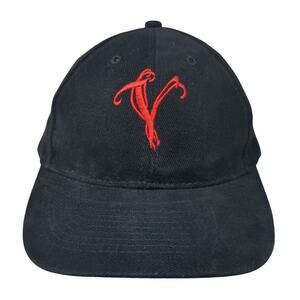 Vau Vintage Slideback Baseball Cap Black One Size Adjustable Embroidered Otto
